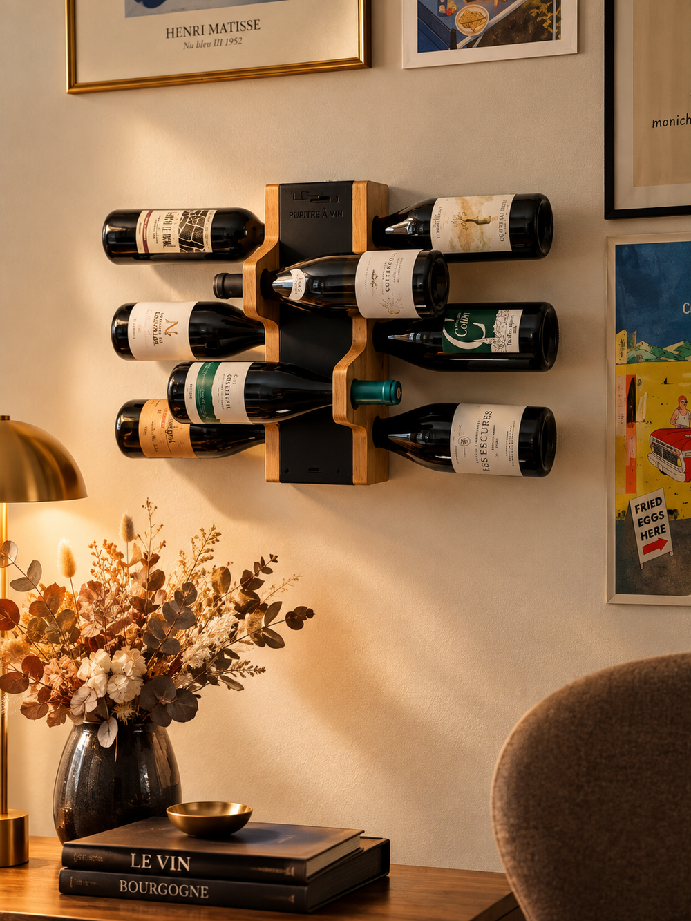 Pupitre Epure | 8 bouteilles au mur