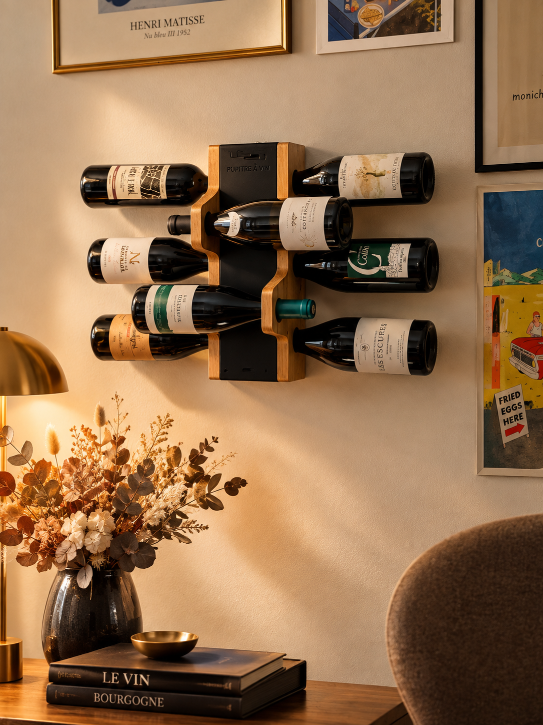 Pupitre Epure | 8 bouteilles au mur