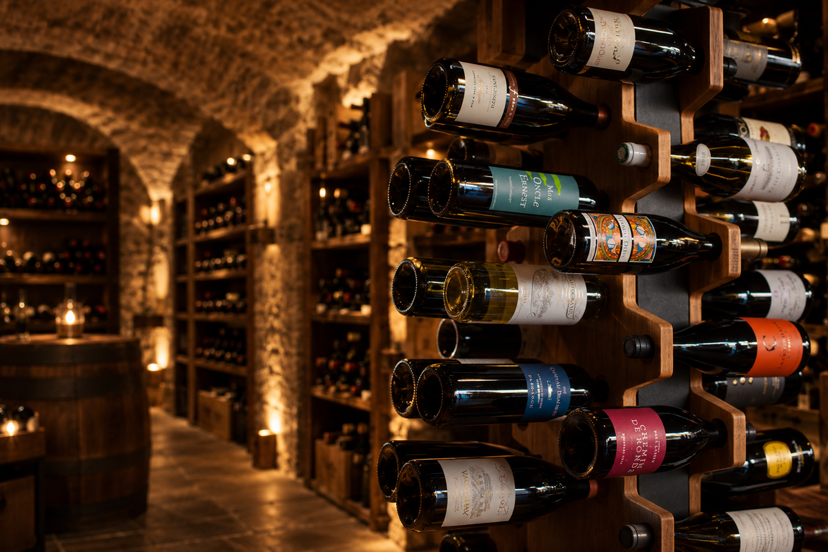Pupitre Collection | 96 bouteilles sur pied